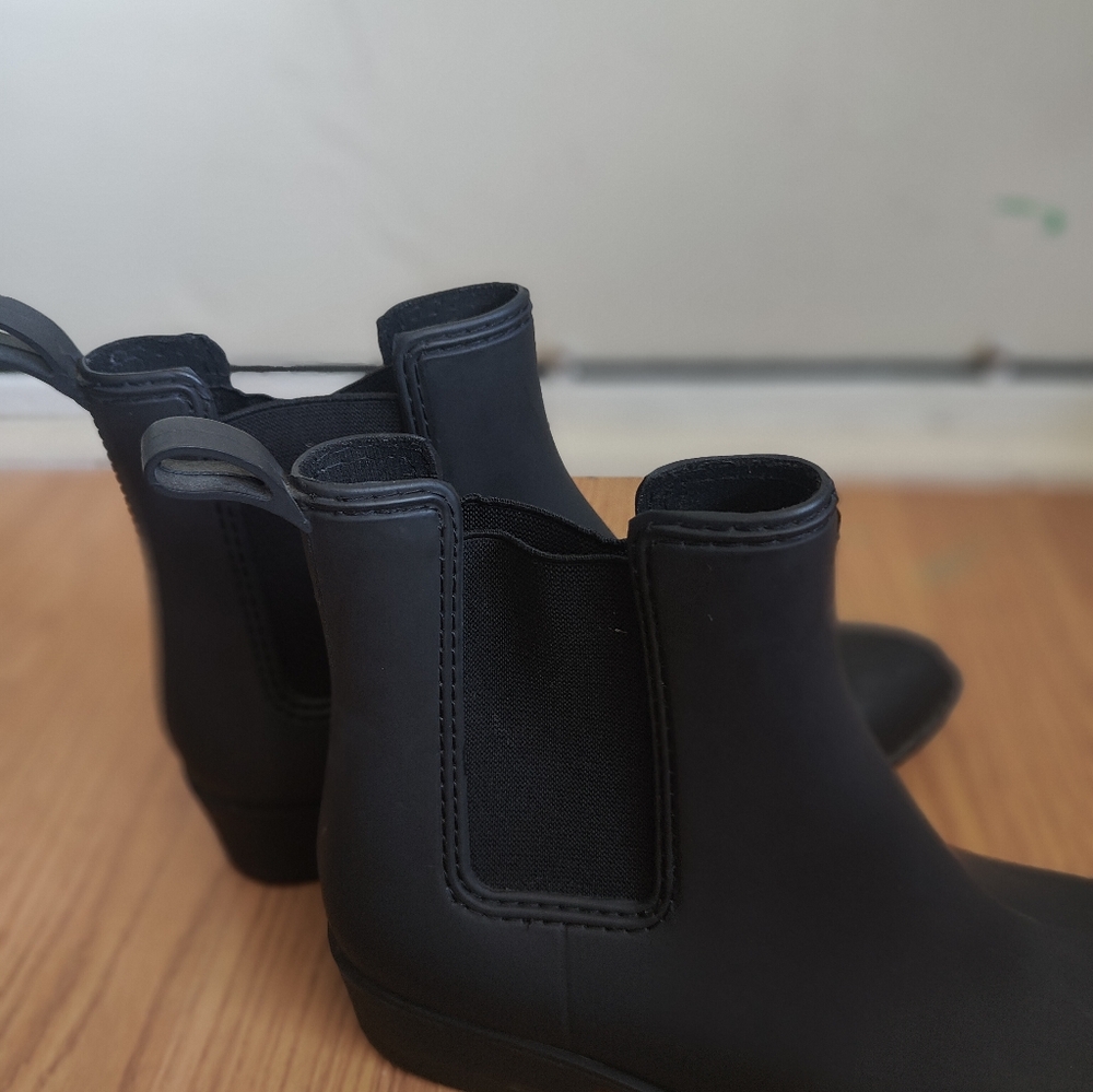 Jeffrey Campbell 'Stormy' Rain Boot (Women) Color: Black Matte - Picture 4 of 8